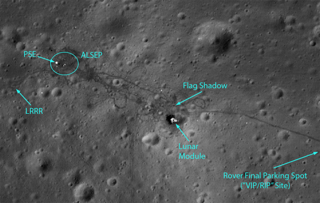 The region of the Moon explored during Apollo 15 as imaged by LRO.
